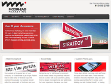 Tablet Screenshot of moorheadmarketing.com